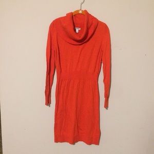 Cowl Neck Sweater Dress